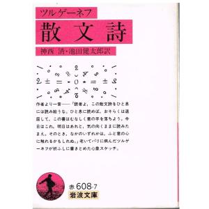 散文詩 (岩波文庫 赤 608-7)｜daikokuya-store5