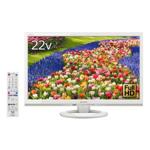 シャープ 22V型 液晶 テレビ AQUOS LC-22K40-W フルハイビジョン 外付HDD対応(裏番組録画) ホワイト 2016年モデ｜daikokuya-store5