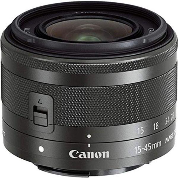 Canon 標準ズームレンズ EF-M15-45mm F3.5-6.3IS STM(グラファイト) ...