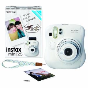 FUJIFILM インスタントカメラ チェキ instax mini 25 ホワイト INS MINI 25 WT N｜daikokuya-store9