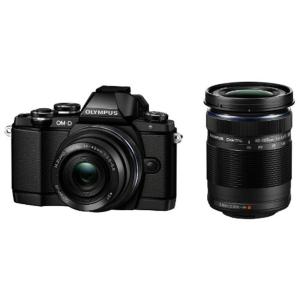 OLYMPUS OM-D E-M10 ダブルズームキット ブラック ミラーレス一眼 OM-D E-M10 DZKIT BLK｜ダイコク屋999