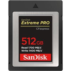 SanDisk Extreme PRO 512GB CFexpress Type-B メモリーカード 読み取り1700MB/秒 書き込み14｜daikokuya-store9