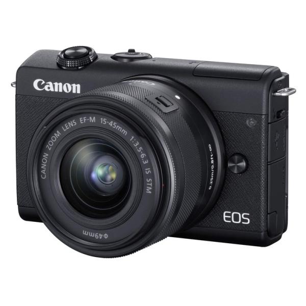 Canon ミラーレス一眼カメラ EOS M200 標準ズームキット ブラック EOSM200BK-...