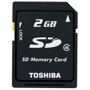 TOSHIBA SDメモリカード 2GB Class4 SD-C02GT4｜daikokuya-store9