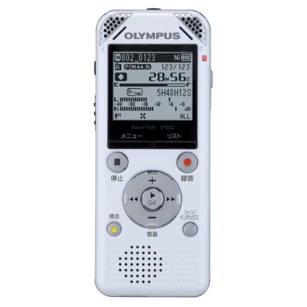 OLYMPUS ICレコーダー VoiceTrek 4GB リニアPCM対応 FMチューナー付 WH...