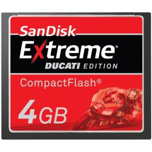 SanDisk コンパクトフラッシュ 4GB EXTREME DUCATIエディション SDCFX4-004G-JD1｜daikokuya-store9