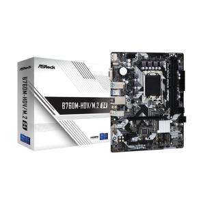 ASRock マザーボード B760M-HDV/M.2 D4 Intel 第1213世代 CPU (LGA1700