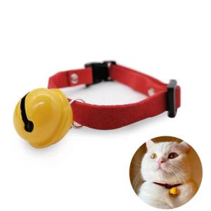 猫 首輪 鈴 ネコ 首輪 猫くびわ 黄色い鈴付き...の商品画像