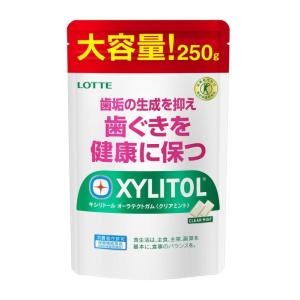 ロッテ キシリトール オーラテクトガム&lt;クリアミント&gt;大容量パウチ 250g