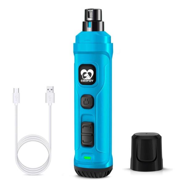 Casfuy犬爪切り電動ー 2つのLEDライト付き - 新バージョン 2スピード 強力な電動ペット用...