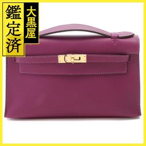 HERMES エルメス ミニバッグ ポシェットケリー アネモネ ヴォースイフト　ゴールド金具 2148103535840【430】｜daikokuya78