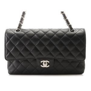 CHANEL　 シャネル 　マトラッセ　Wフラップ　Wチェーンショルダーバッグ　ブラック　シルバー　...