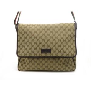 GUCCI　グッチ　バッグ　GGキャンバス　メッセンジャーバッグ　 233052　ベージュ　キャンバ...