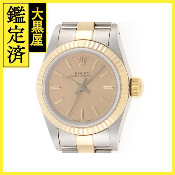 ROLEX  ロレックス  オイスター パーペチュアル T番 67193 YG/SS イエローゴール...