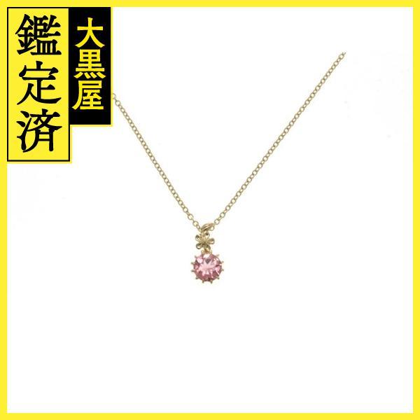 STAR JEWELRY スタージュエリー ネックレス K18 イエローゴールド ピンクトルマリン ...