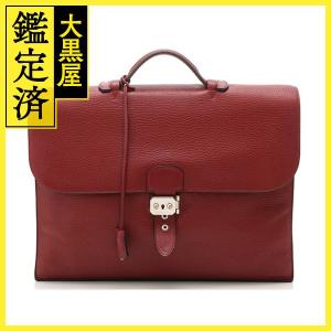 HERMES 　エルメス　サックアデペッシュ38　ルージュアッシュ／ＳＶ金具　【472】KS