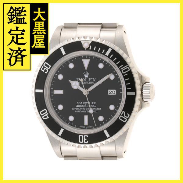 P番2001年並行 ROLEX ロレックス 腕時計 シードゥエラー 16600 ブラック文字盤 ステ...