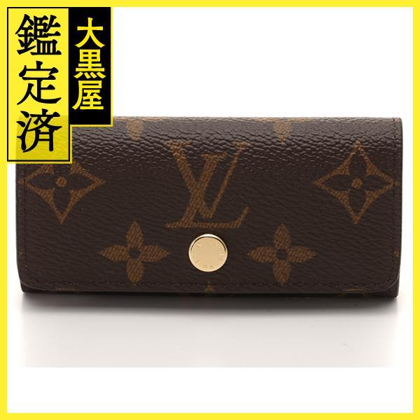 LOUIS VUITTON　ルイ・ヴィトン　キーケース　ミュルティクレ4　モノグラム　シャマロウピン...