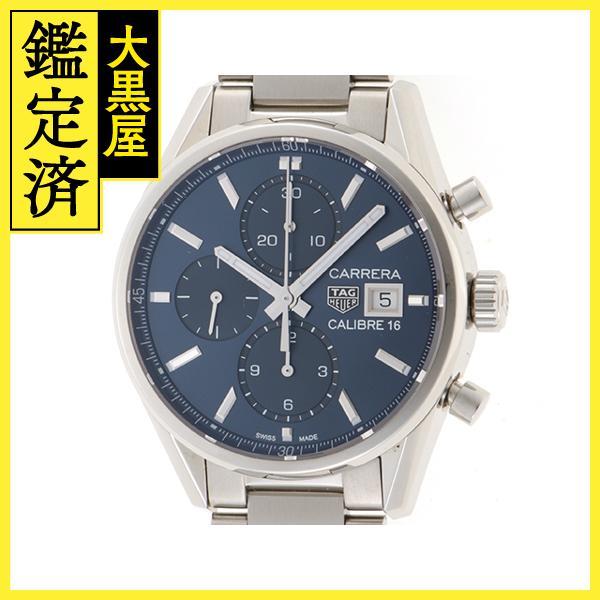 TAG HEUER　タグ・ホイヤー　カレラ　キャリバー16　ブルー文字盤 SS  CBK2112.B...