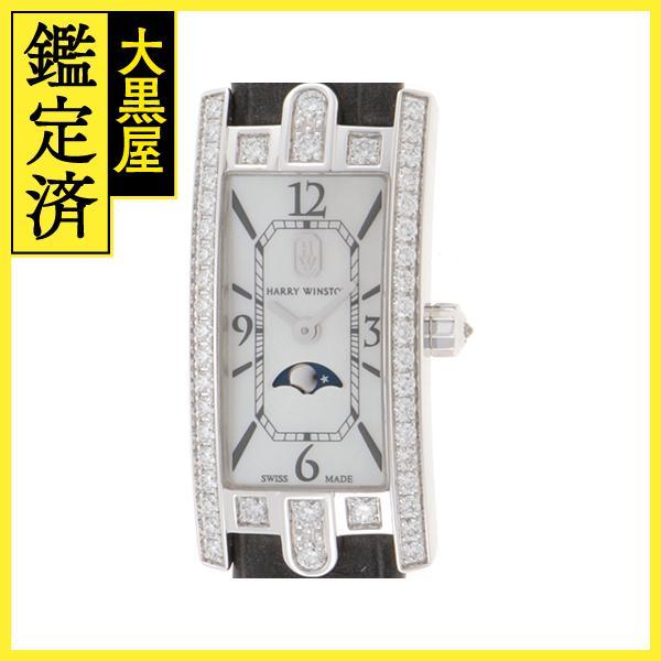 ハリー・ウィンストン 腕時計 アヴェニューCミニ ムーンフェイズ AVCQMP16WW001 K18...
