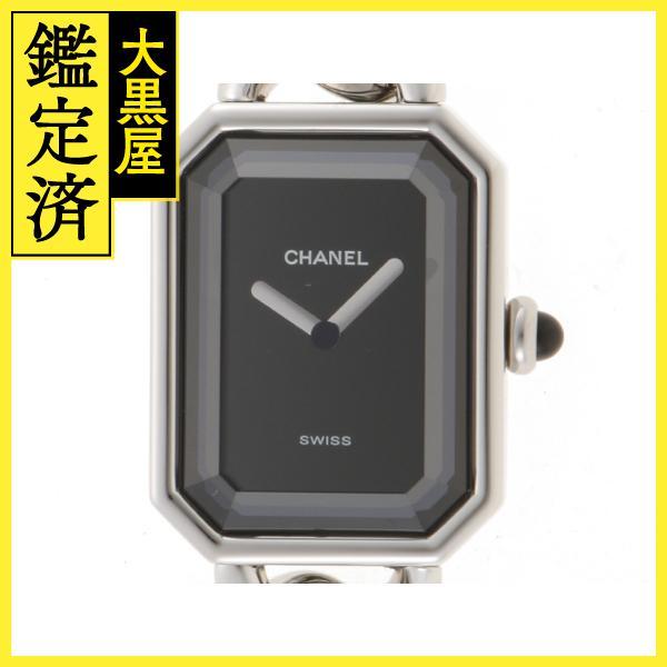 CHANEL シャネル 腕時計 プルミエールXL H0452 ステンレス ブラック文字盤 クオーツ【...