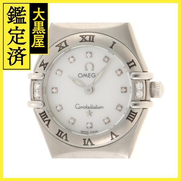 オメガ 腕時計 コンステレーション ミニ 1567.75.00 12Pダイヤモンドシェル文字盤 ステ...