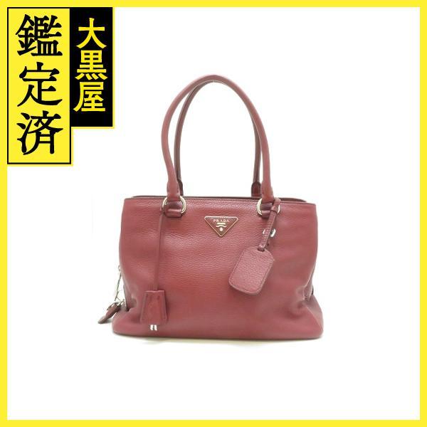 PRADA プラダ ２ｗａｙバッグ ボルドー レザー 1BA853【430】214810364472...