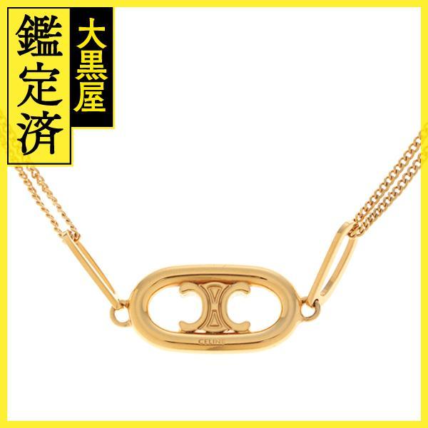 CELINE　セリーヌ　トリオンフ ネックレス　ゴールド ブラス　GP　46S896BRA.35OR...