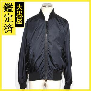 LOUIS VUITTON　リバーシブル ジップアップ ブルゾン　メンズ46　ブラック／オレンジ　ナイロン　2143200539647　【200】｜daikokuya78