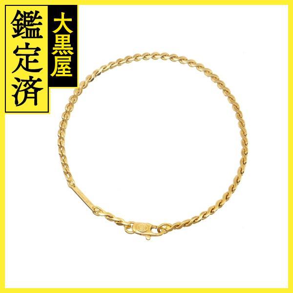 Cartier　カルティエ　スクリュー　ブレスレット　チェーンブレス　YG　イエローゴールド　7.1...