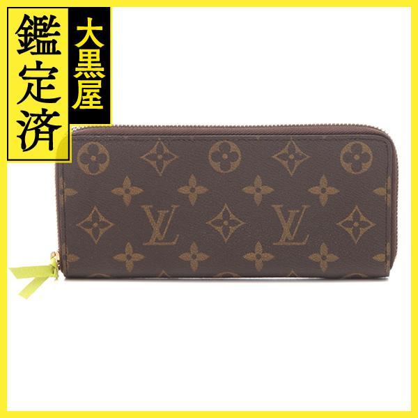 LOUIS VUITTON　ルイ・ヴィトン　ポルトフォイユ・クレマンス　モノグラム　アシッドイエロー...