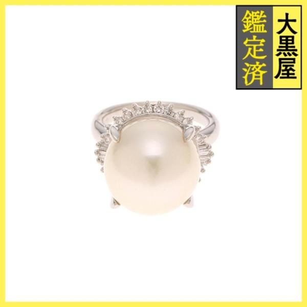 JEWELRY ノンブランドジュエリー リング 12号 プラチナ900 パール約15.1ｍｍ/ダイヤ...
