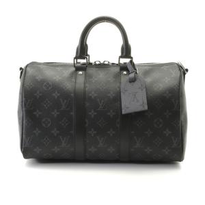 LOUIS VUITTON ルイ・ヴィトン キーポル・バンドリエール35 RFIDタグ M46655 ボストンバッグ モノグラムエクリプス メンズ【中古】434