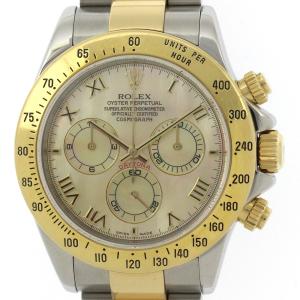 ROLEX ロレックス コスモグラフ　デイトナ 116523NR 腕時計 SS/K18イエローゴールド イエローマザーオブパール文字盤 メンズ【中古】472