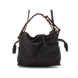 LOEWE ロエベ 2WAYショルダーバッグ フラメンコ クラッチ ミニ A411FC2X37 レザー ブラック/ブラウン レディース 207 2148104102720