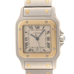 Cartier カルティエ サントス ガルベLM W20011C4 腕時計 ステンレススチール/K18YG シルバー ユニセックス クオーツ 【中古】【200】