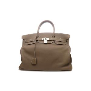 HERMES エルメス バーキン50 エトゥープ/SV ハンドバッグ トリヨンクレマンス エトゥープ/SV □I刻印 メンズ【中古】437