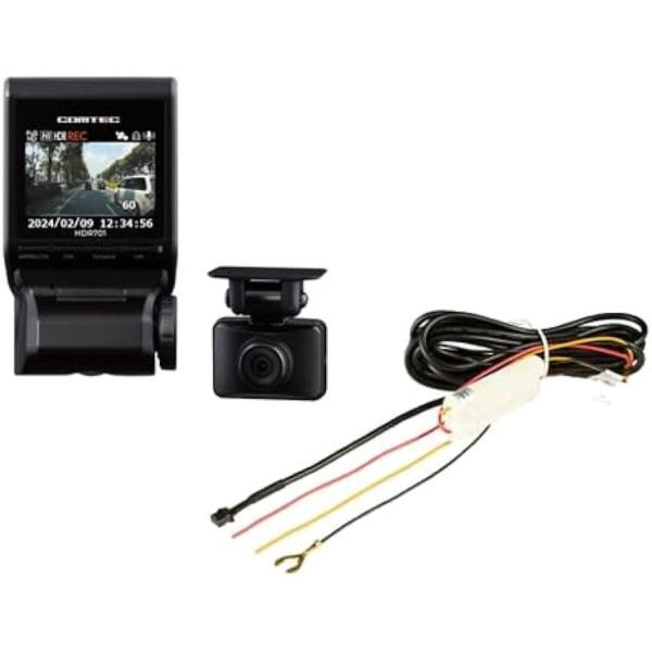 【お得な駐車監視コードセット！新品未開封品・日本製/3年保証】●コムテック 前後2カメラドライブレコ...
