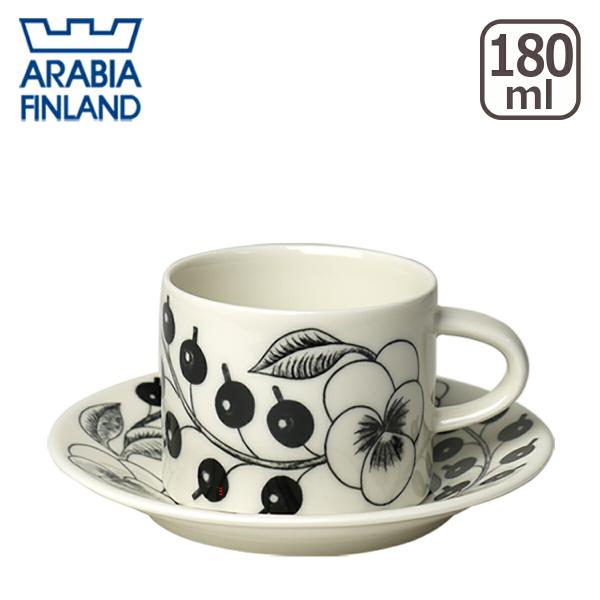 【並行輸入品】アラビア ブラック パラティッシ コーヒーカップ&amp;ソーサー Arabia Black ...