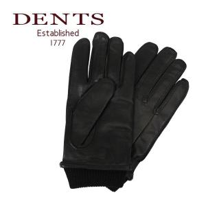 デンツ dents 手袋 メンズ リブ レザーグローブ 5-9018 BLACK｜daily-3