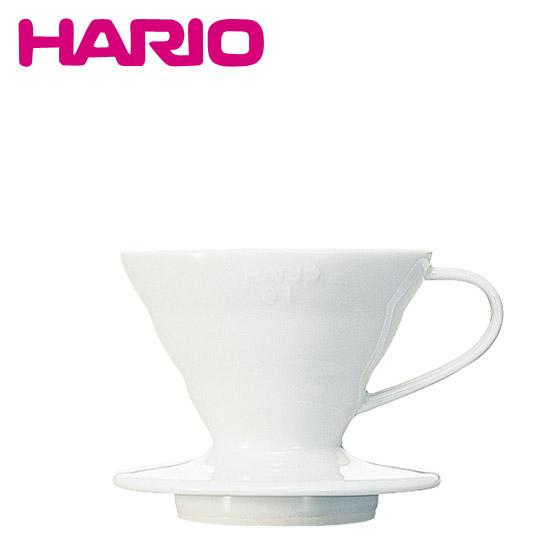 HARIO（ハリオ）V60 透過ドリッパー 01 セラミックW（磁器）2杯用 ホワイト VDC-01...