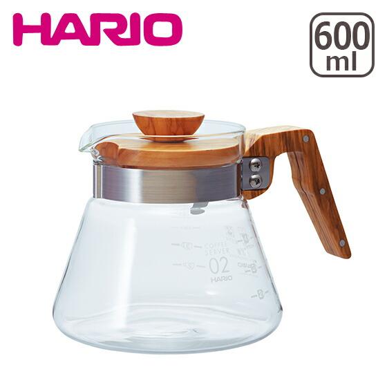 HARIO（ハリオ）コーヒーサーバー 600 VCWN-60-OV オリーブウッド 600ml