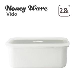 Honey Ware（ハニーウェア）真空琺瑯容器 ヴィードシリーズ 深型角容器 LL 富士ホーロー