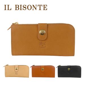 IL BISONTE（イルビゾンテ） 財布 二つ折り 長財布 ボタン L字
