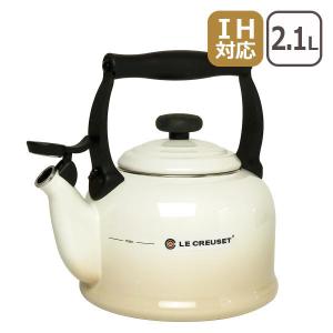 ル・クルーゼ　ケトル・コーン　ホワイト　未使用 Le Creuset（ル・クルーゼ） ケトル・コーン 1.6L （IH対応） 笛吹き