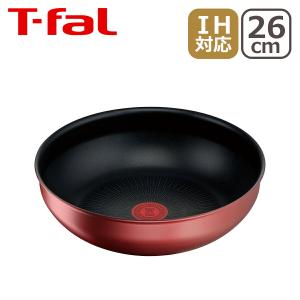 T-fal ティファール セット ウォックパン26cm + ガラス蓋26cm
