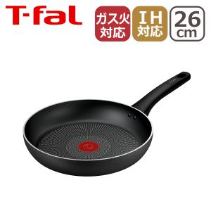 ティファール IHチタン・エクセレンス ブラック スパークル フライパン26cm G85405 IH対応 ガス ガス火 直火 兼用 取っ手付き T-fal