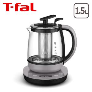 ティファール 電気ケトル テイエール 1.5L BJ813DJP ガラスケトル 茶こし付き 保温機能 T-fal｜daily-3.com