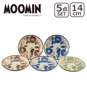 ムーミン ファイブプレートセット MM7700-57  14cmプレート 5点セット ペリア リサイクルセラミック 日本製 MOOMIN｜daily-3