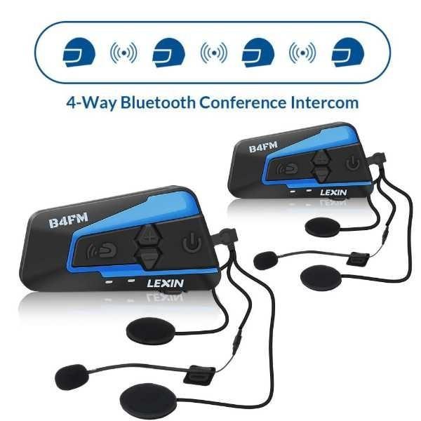 LEXIN  B4FM-X　バイク インカム 10 riders 10人同時通話 bluetooth...